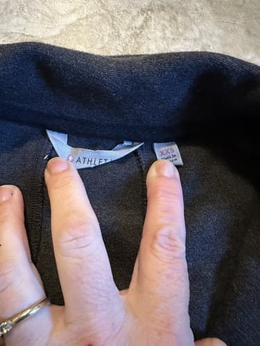 Athleta Cassidy Charcoal Gray Long Sleeve Scuba 1/2 Zip Ponte Knit Dress XXS - Thumbnail 4