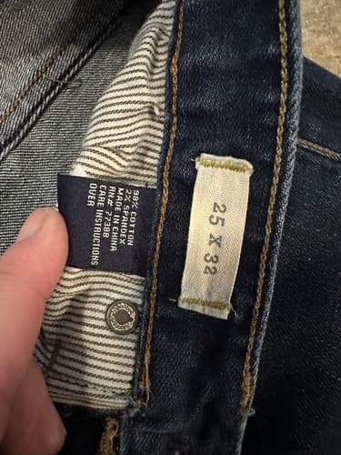 MADEWELL Blue Denim Stretch Ankle Jeans Pants sz 25 X 32 EUC!! - Thumbnail 5