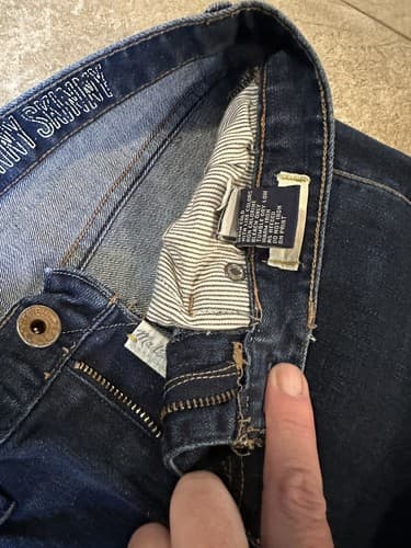MADEWELL Blue Denim Stretch Ankle Jeans Pants sz 25 X 32 EUC!! - Thumbnail 4