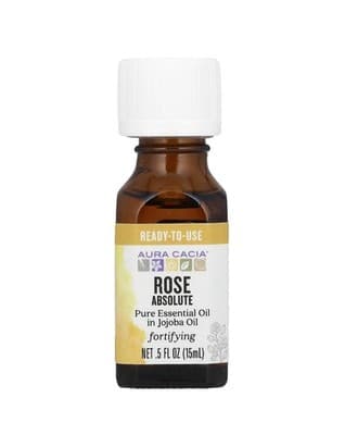 Aura Cacia, Rose Absolute, In Jojoba Oil, .5 fl oz (15 ml)
