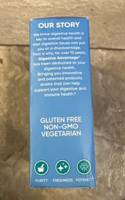 Digestive Advantage Probiotics + Intensive Bowel Support 32 Capsules Exp 01/27 - Thumbnail 4