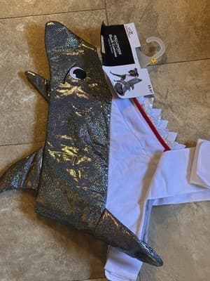 NEW Way To Celebrate Halloween Pet Costume: Shark, Size X-LARGE - Thumbnail 4