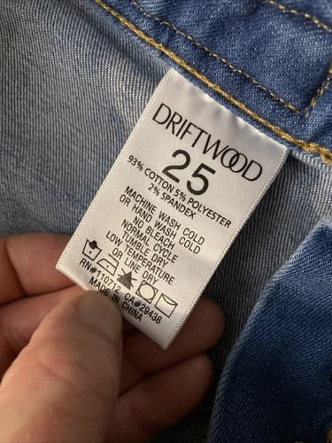 Free People Driftwood Charlee Braided Waist Cropped Jeans Size 25 Inseam 24.5” - Thumbnail 5