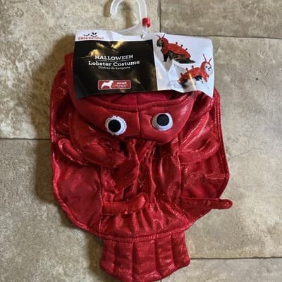 NEW Halloween Dog Cat Pet LOBSTER Costume Outfit SMALL - Thumbnail 6