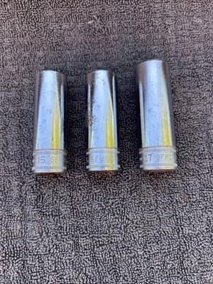 Snap On Deep Drive 3/8” Sockets 15mm 16mm 17mm SFM USA.