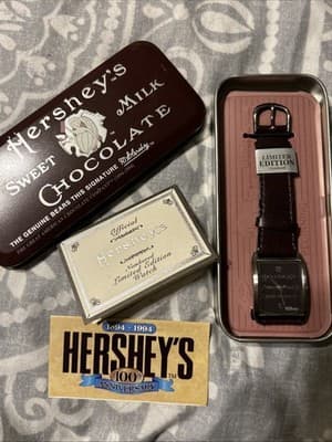 Hershey's Chocolate Limited Edition Watch in Original Tin, 100th Anniversary