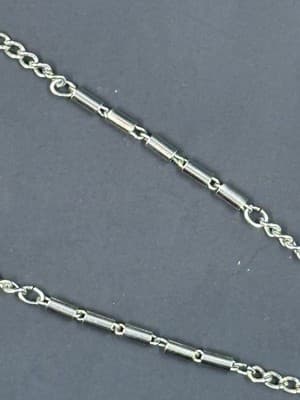 Vintage Necklace Pendant Signed Roma Cross Faux Turquoise Silver Tone Filigree - Thumbnail 4