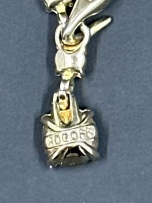 Beautiful! Vintage Signed BOGOFF GOLD, Rhinestone Choker, Necklace, Jewelry - Thumbnail 4