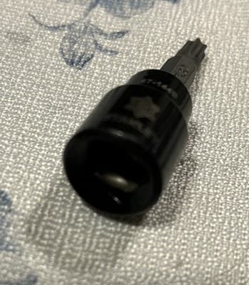 Stanley Black Chrome Torx Bit T30 87-144B 3/8” Drive (U) - Thumbnail 2
