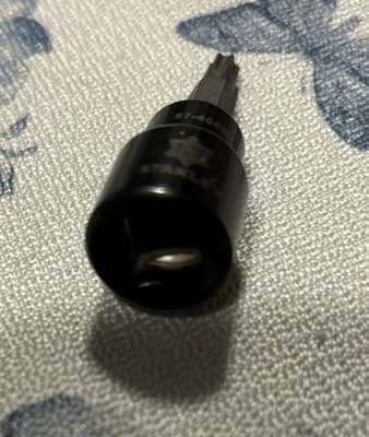 Stanley Black Chrome Torx Bit T27 ,87-406B 3/8” Drive (V) - Thumbnail 2