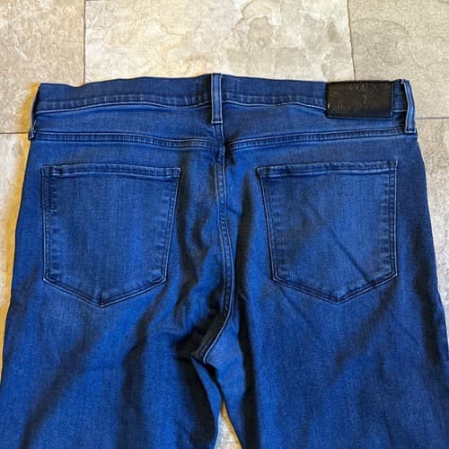 Paige Mens Federal Slim Straight Leg Jeans 34 Mid Rise Dark Wash Blue EUC!! - Thumbnail 7