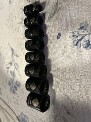 Stanley Black Chrome 8 Piece Set Socket Standard SAE 3/8” Drive (P) - Thumbnail 3