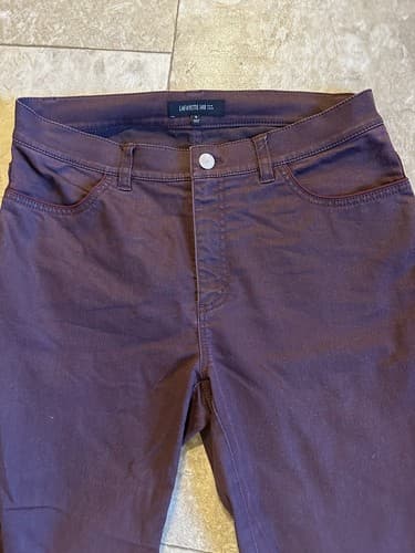 Eileen Fisher Petite Womens Size 12 Dark Wash Organic Cotton Skinny Denim Jeans - Thumbnail 3