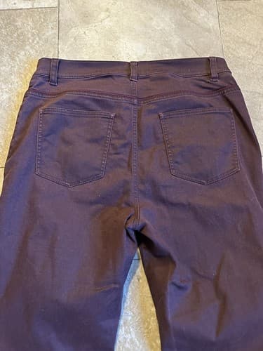 Eileen Fisher Petite Womens Size 12 Dark Wash Organic Cotton Skinny Denim Jeans - Thumbnail 5