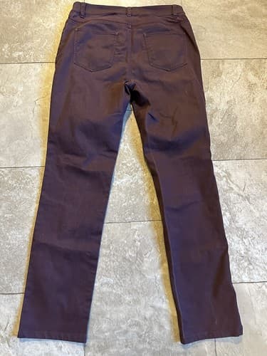 Eileen Fisher Petite Womens Size 12 Dark Wash Organic Cotton Skinny Denim Jeans - Thumbnail 4
