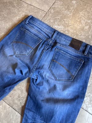 Driftwood Women's Jackie Jeans Sz 28 Aztec Embroidered Pockets Mid Rise Distress - Thumbnail 7