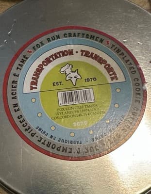 Vintage Fox Run Transportation Tinplated Cookie Cutters 7 Piece - Thumbnail 3