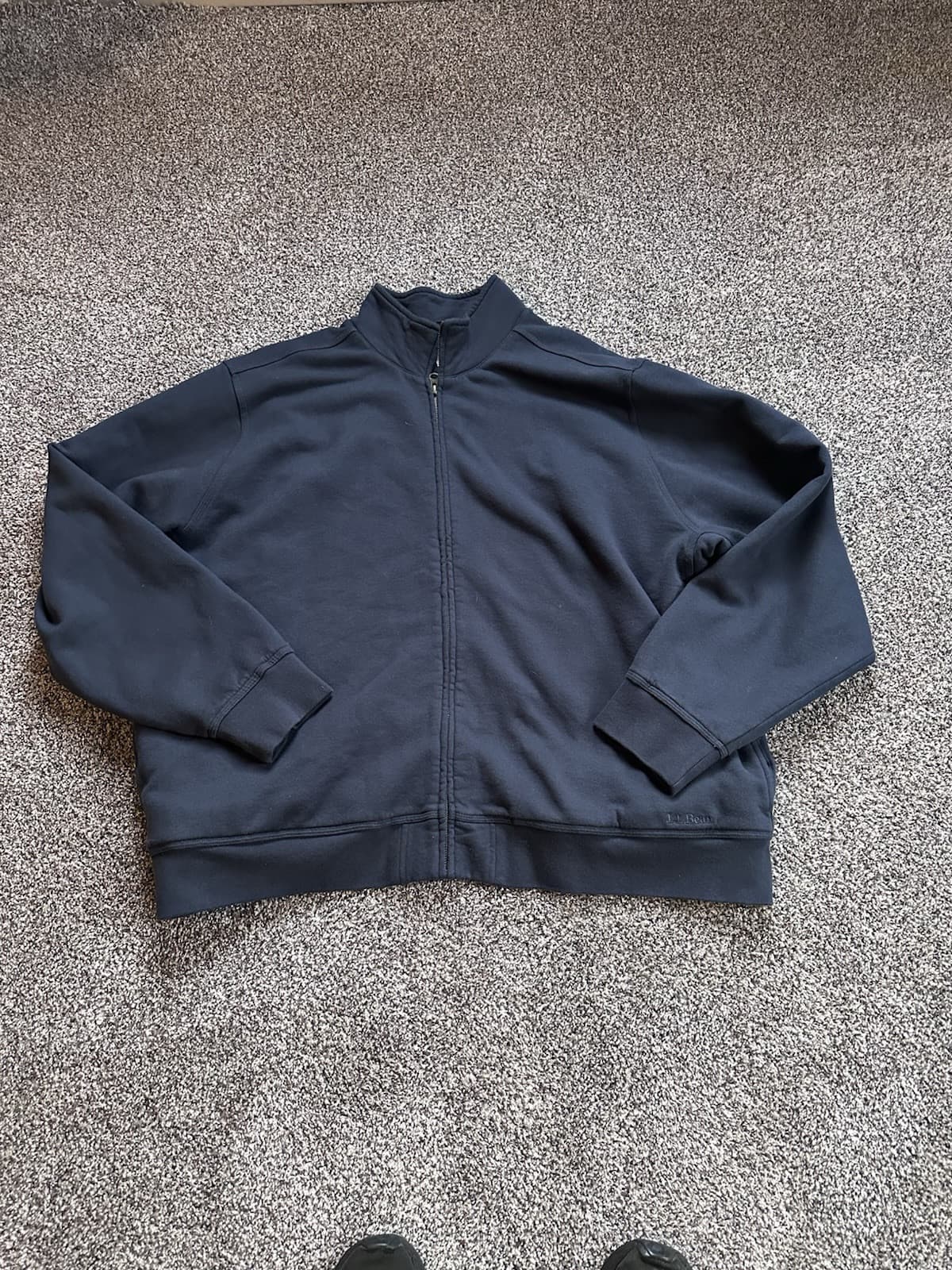 LL Bean Katahdin Iron Works Sherpa Lined Full Zip Sweatshirt Heavy XXL Reg