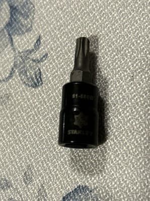 Stanley Black Chrome Torx Bit T25 ,91-580B 1/4” Drive (X)