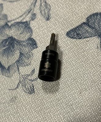 Stanley Black Chrome Torx Bit T-10 91-577B 1/4” Drive (AA)