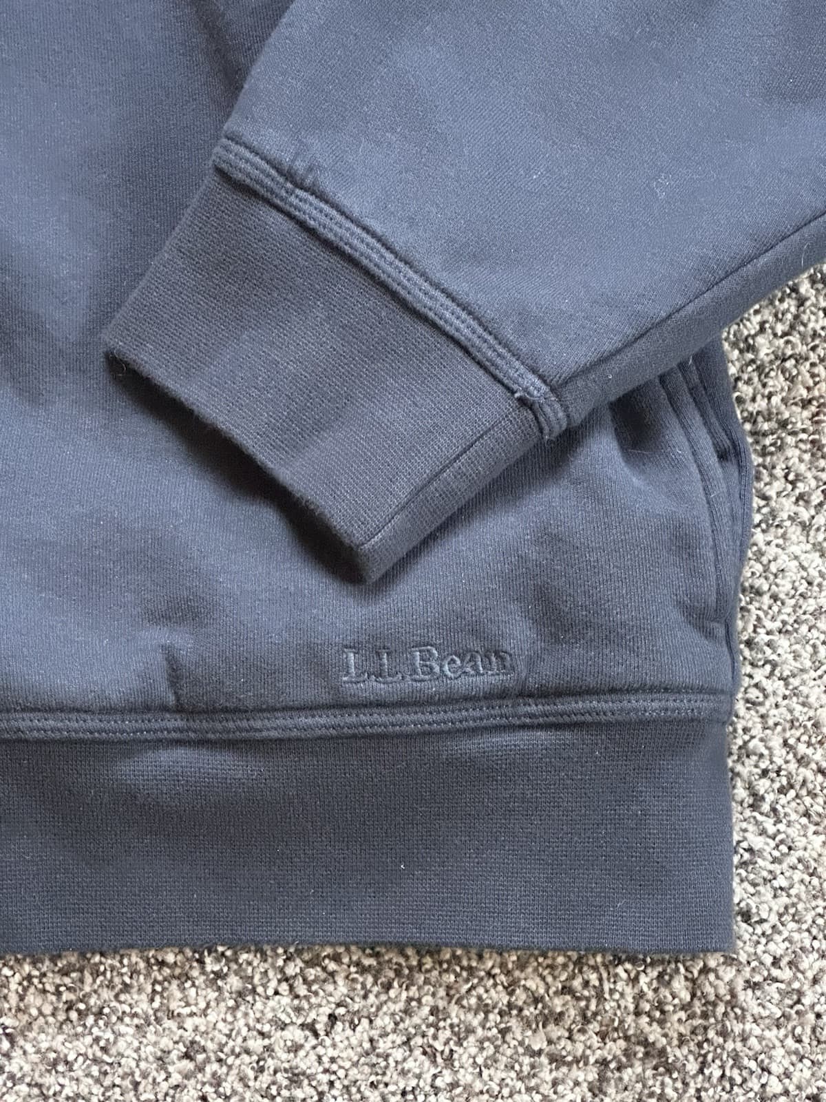 LL Bean Katahdin Iron Works Sherpa Lined Full Zip Sweatshirt Heavy XXL Reg - Thumbnail 2
