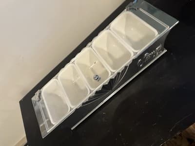 Ultimat Vodka Bar Condiment Garnish Tray, Heavy Metal - Thumbnail 3