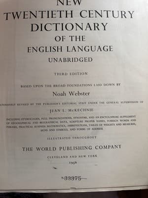 Webster's New Twentieth Century Dictionary Second Edition Unabridged 1956 - Thumbnail 8