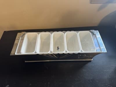 Ultimat Vodka Bar Condiment Garnish Tray, Heavy Metal - Thumbnail 4