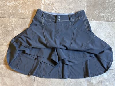 Athleta Skirt 0 Gray Whatever Skort Flare Athletic Tennis Excellent Cond! - Thumbnail 3
