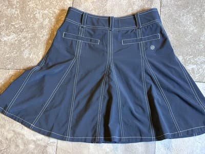 Athleta Skirt 0 Gray Whatever Skort Flare Athletic Tennis Excellent Cond! - Thumbnail 7