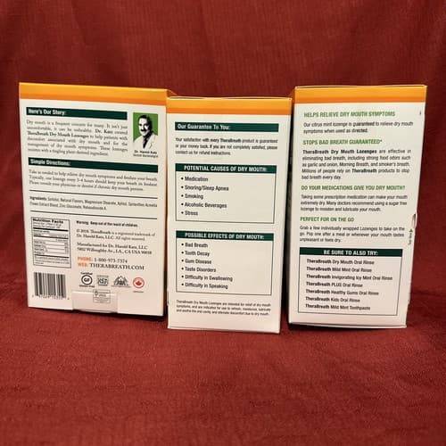 The Breath Co Fresh Breath Dry Mouth Lozenges Citrus + Mint 100 count Exp 02/24 - Thumbnail 2