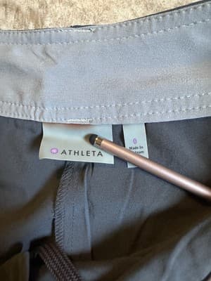Athleta Skirt 0 Gray Whatever Skort Flare Athletic Tennis Excellent Cond! - Thumbnail 4