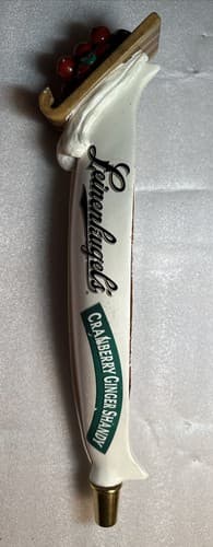 Leinenkugel's Cranberry Ginger Shandy Tap Handle Seasonal Craft Beer Keg Canoe