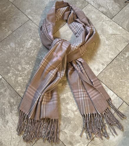 Pashmina Scarve /Wrap Pink Beige 100% Cashmere 80” X 26”