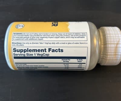 2X Solaray Zinc Copper 100 VegCaps - Amino Acid Chelate with Kelp & Pumpkin Seed - Thumbnail 2