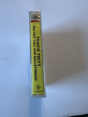 Travis Tritt Ten Feet Tall and Bulletproof NEW FACTORY SEALED Cassette Tape - Thumbnail 2