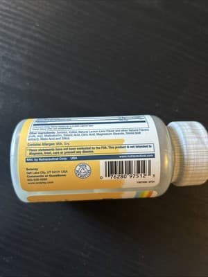 Solaray L-THEANINE Chewables 200mg Lemon Lime 30ct Exp 04/28 - Thumbnail 3