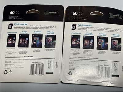 Genuine - HP 60 Black Ink Cartridge Cc643wn - FEB 24 - New Sealed - Deskjet - Thumbnail 2