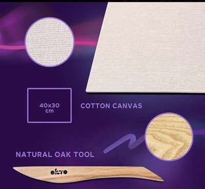 OKTO Oktoclay Koi Carps Foam Paint Set, 10002, Multi-Colour - Thumbnail 3