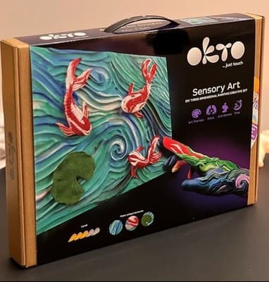 OKTO Oktoclay Koi Carps Foam Paint Set, 10002, Multi-Colour