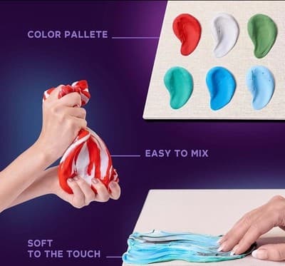 OKTO Oktoclay Koi Carps Foam Paint Set, 10002, Multi-Colour - Thumbnail 4