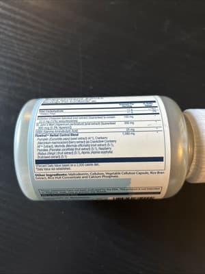 Solaray Continence Max with Flowtrol 90 VegCap exp. 07/27 free Ship - Thumbnail 3