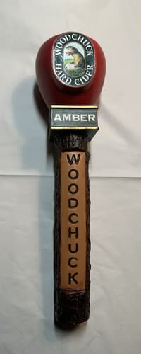 WOODCHUCK AMBER HARD CIDER draft tap handle - Thumbnail 3