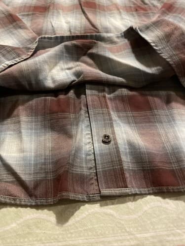 Mens Patagonia Button Shirt Size XL Plaid Organic Cotton Blend Light Weight - Thumbnail 6