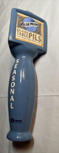 Blue Moon Seasonal Full Moon Winter Ale Pull Tab Beer Tap Handle Knob 10" - Thumbnail 3