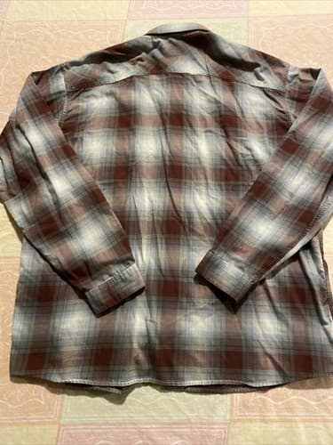 Mens Patagonia Button Shirt Size XL Plaid Organic Cotton Blend Light Weight - Thumbnail 5