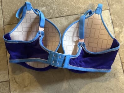 Victoria's Secret Purple/Blue/Pink Perfect Shape T-Shirt Bra 34D Padded - Thumbnail 2