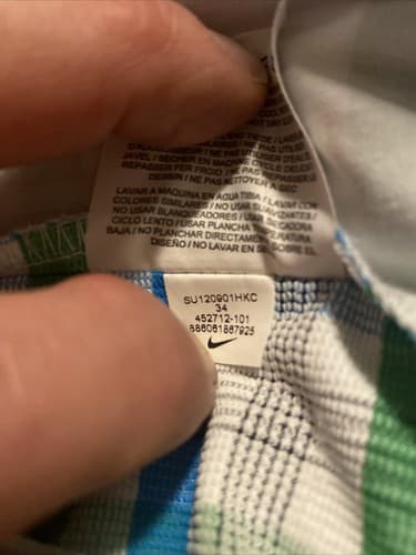 MENS NIKE GOLF SHORTS SIZE 34 PLAID DRI FIT INSEAM 11” - Thumbnail 6