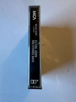 ELTON JOHN Reg Strikes Back cassette tape 1988 Goodbye Marlon Brando New Sealed! - Thumbnail 3