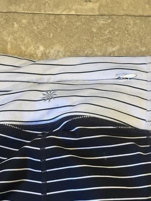 Athleta Black And White Yoga Pants Cropped Leggings Size S Small Ex. Condition!! - Thumbnail 4